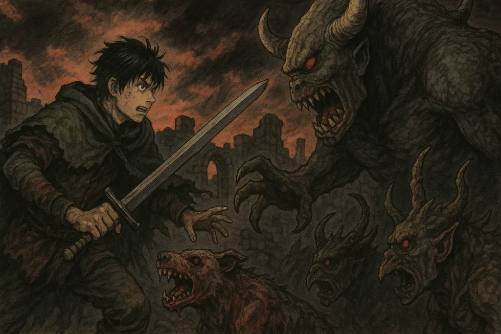 Land of Monsters (Mitsutani): Sebuah Manga Dark Fantasy yang Menegangkan